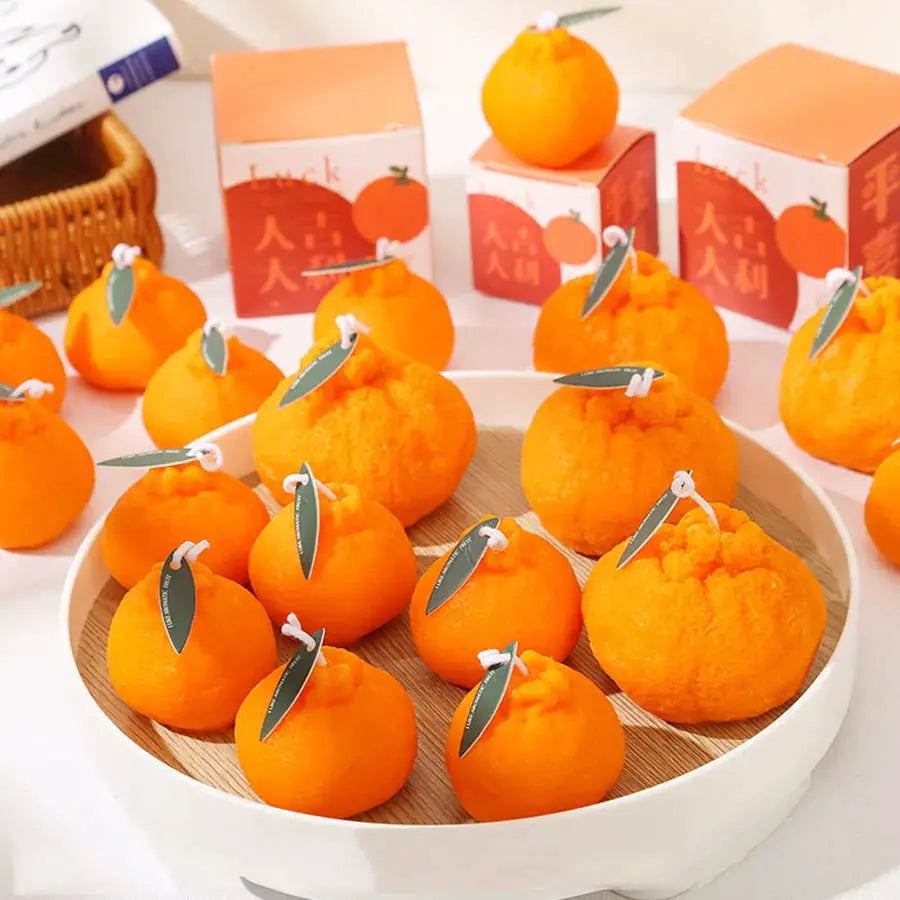 Bougie d'aromathérapie Orange laid de célébrité d'internet, cire de soja, cadeau créatif, accessoires de tournage,…