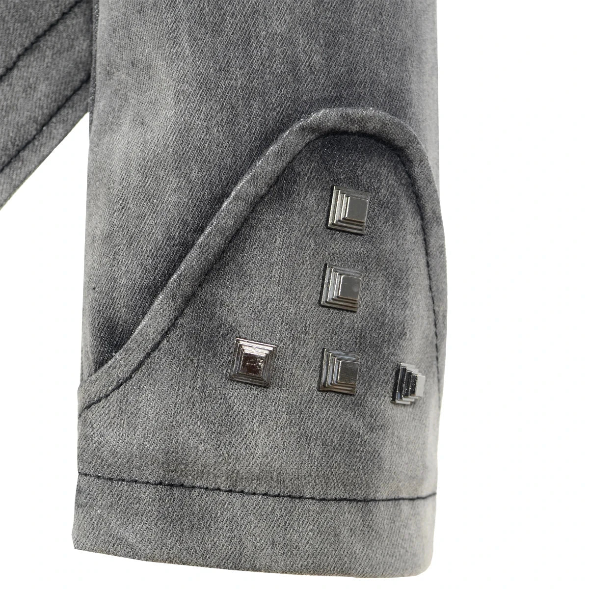 Veste Gothique en Denim Gris pour Femme - LSDLBoutique