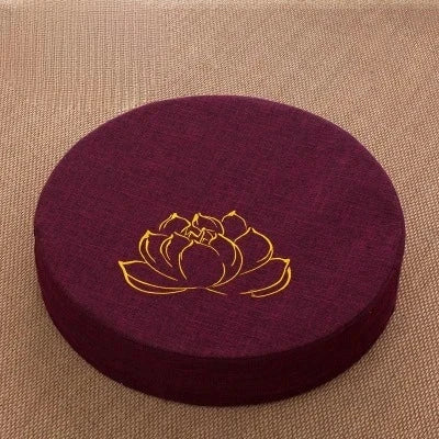 Coussin Lin Yoga et Méditation 40x6 cm