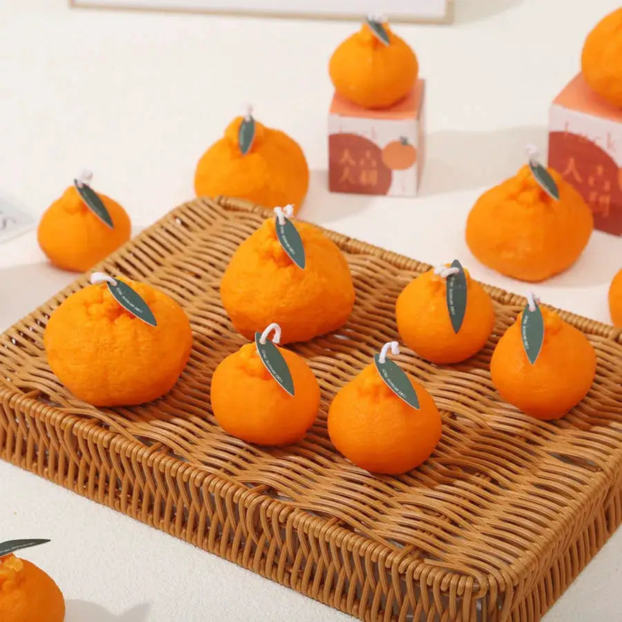 Bougie d'aromathérapie Orange laid de célébrité d'internet, cire de soja, cadeau créatif, accessoires de tournage,…
