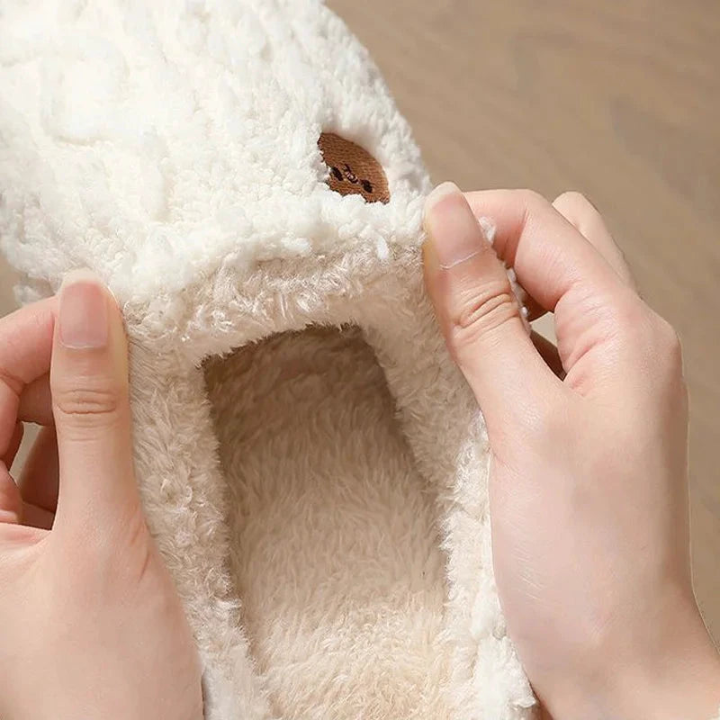 Pantoufles Peluche Ours - LSDLBoutique