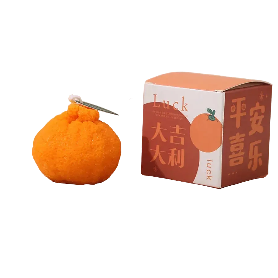 Sojawachs-Aromatherapiekerze – Orange Form – Dekoration und Atmosphäre