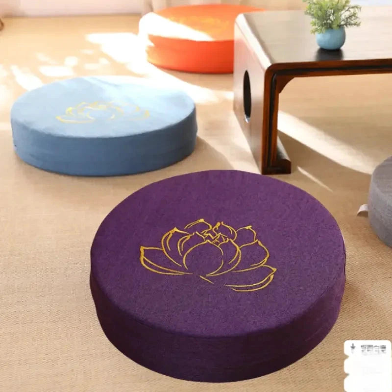 Coussin Lin Yoga et Méditation 40x6 cm