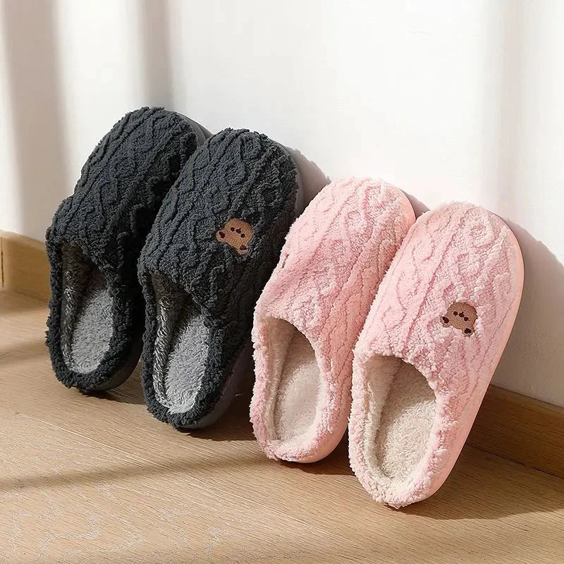 Pantoufles Peluche Ours - LSDLBoutique