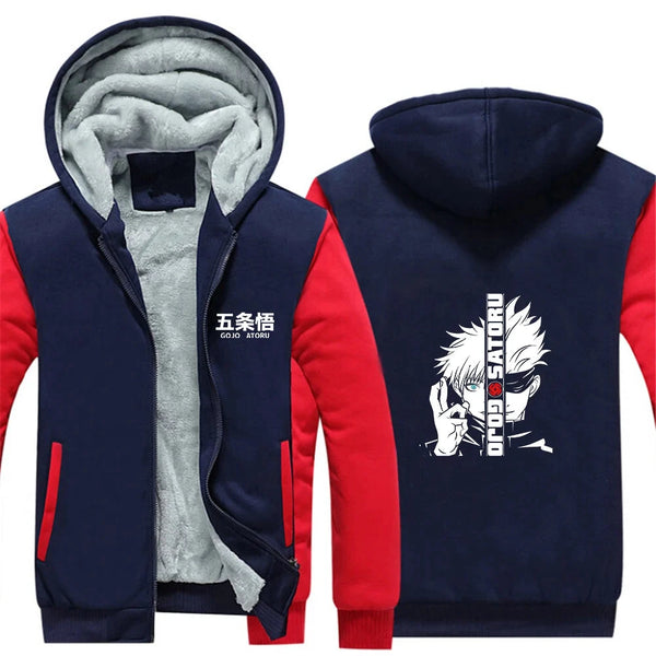 Veste à capuche polaire homme – Jujutsu Kaisen Gojo Satoru - LSDLBoutique