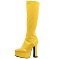 Bottes femme genou haut – Talons épais et plateforme - LSDLBoutique