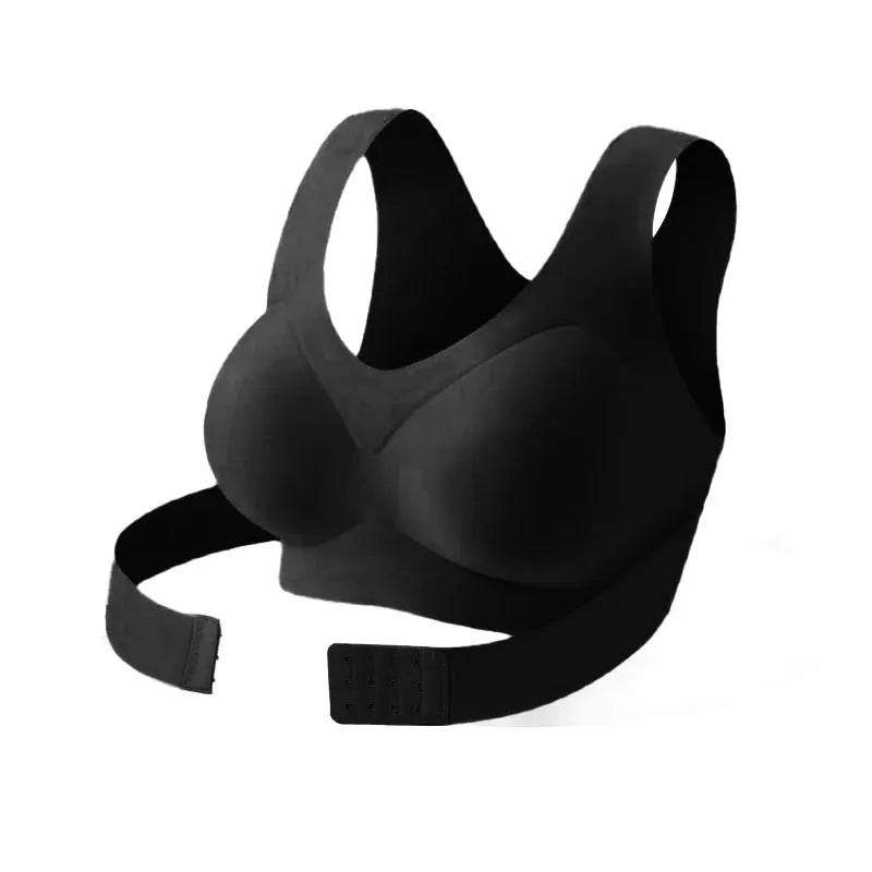 Bralette correcteur de posture noir LSDLBoutique – push-up croisé, lingerie sans couture