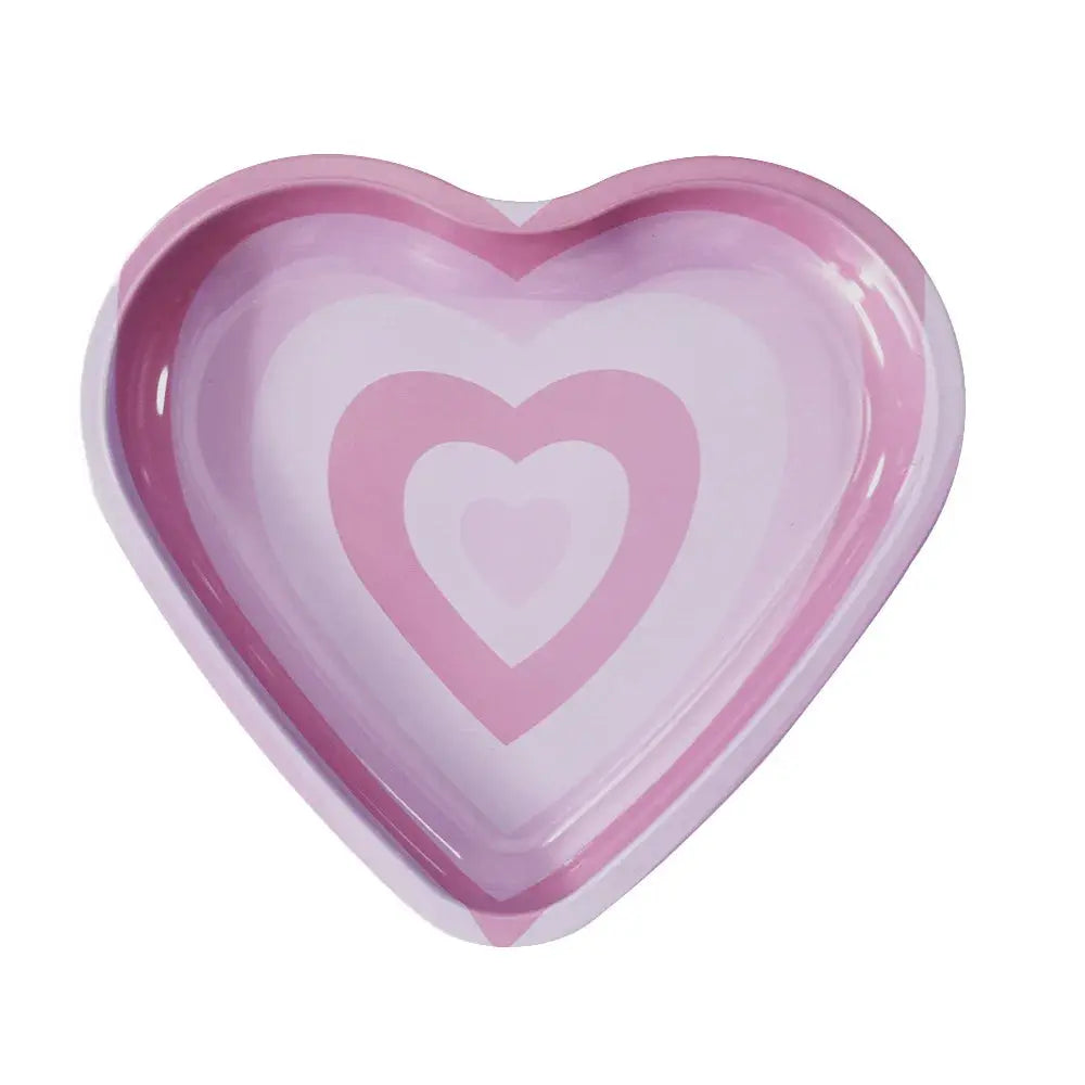 Plateau roulant en métal pour tabac – Forme coeur – 16.5x18 cm
