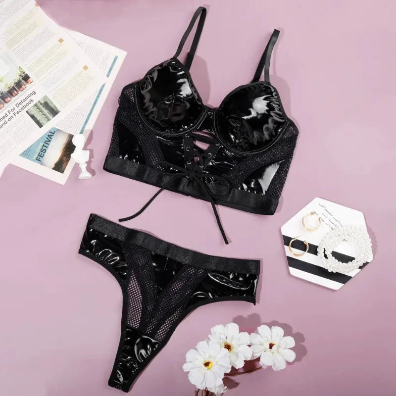 Les Secrets de Léa – Ensemble lingerie bustier et culotte – Athéna - LSDLBoutique