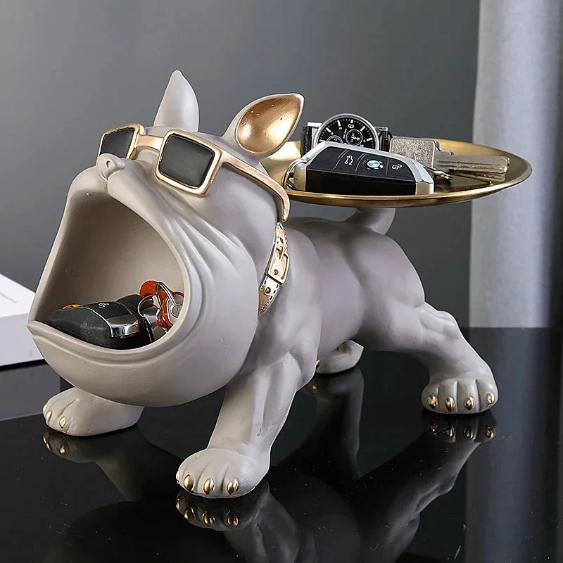 Figurine Chien Bouledogue – Déco Premium avec Rangement - LSDLBoutique
