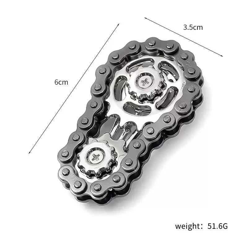 Metal Gear Hand Spinner - Acier inox à engrenages - LSDLBoutique