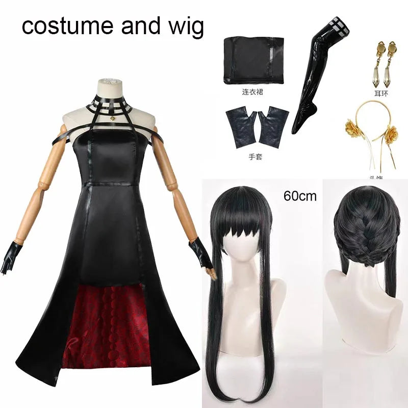 Yor Forger Cosplay Costume Headband Elastic Thigh Stockings Tights Highs Wig… – You JaFa – vue 7 | Les Secrets de Léa