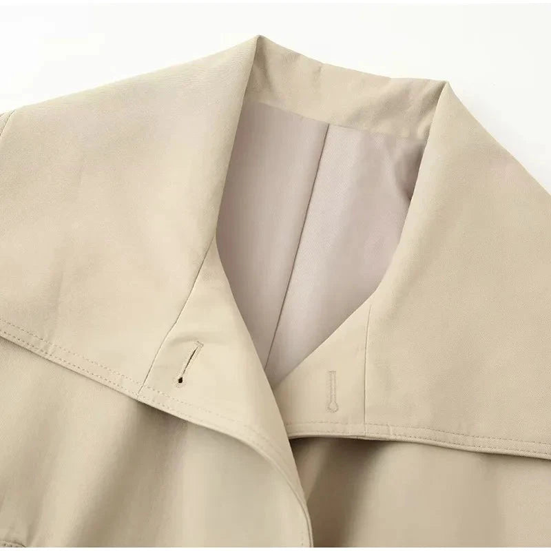 Veste pilote femme marron – Zip et revers - LSDLBoutique