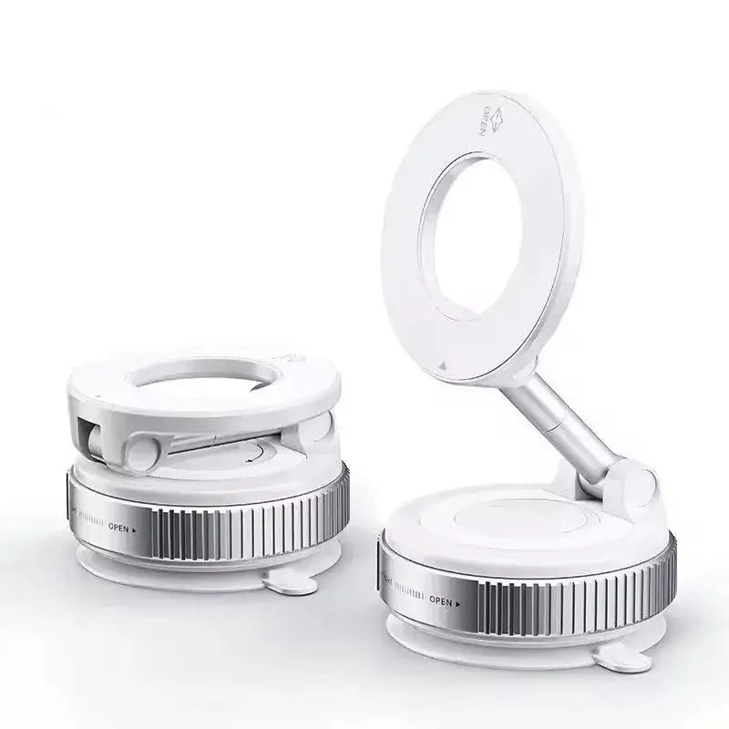 Support magnétique pliable pour smartphone blanc, rotation 360°, design Magsafe LSDLBoutique K007/K009