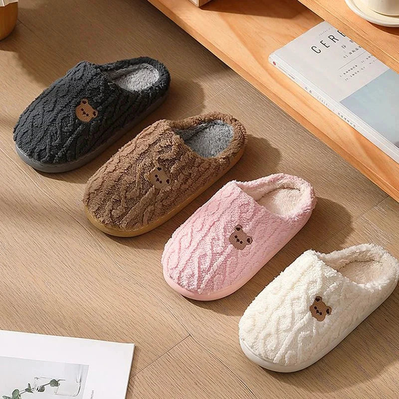 Pantoufles Peluche Ours - LSDLBoutique