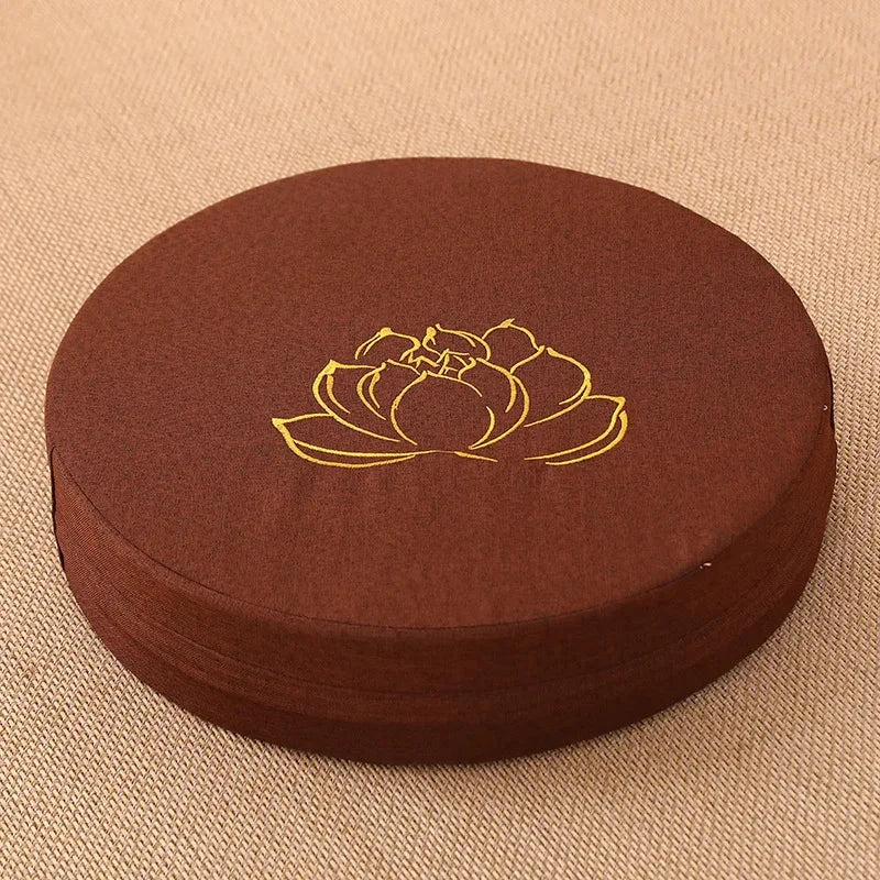Coussin Lin Yoga et Méditation 40x6 cm