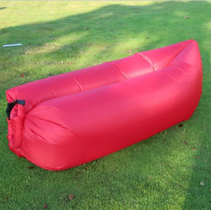 Inflatable air sofa for beach and camping – with carry bag