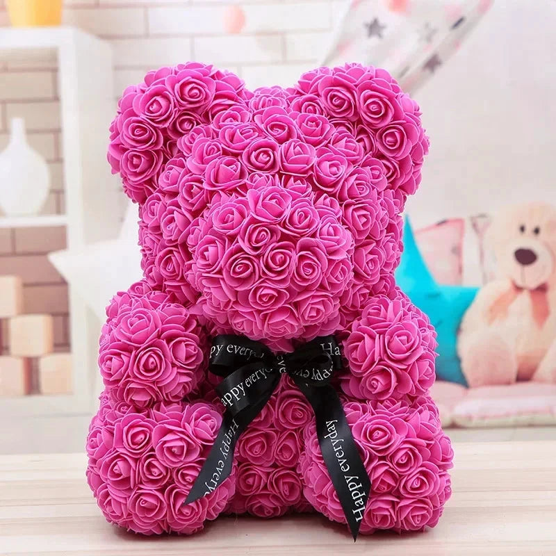 Les Secrets de Léa – Eternal Rose Bear with Box – 40 cm