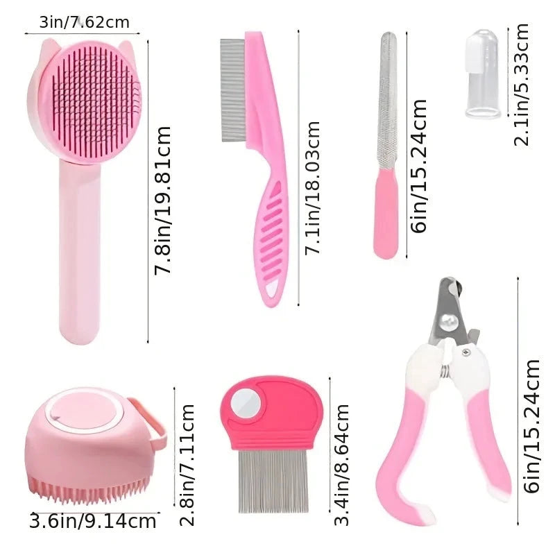 Kit de toilettage pour chats et petits animaux – 7 en 1 - LSDLBoutique