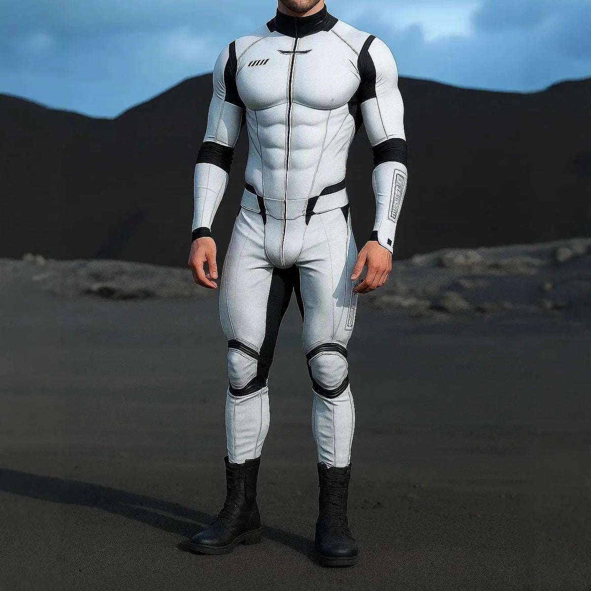 Combinaison armure robot futuriste — Costume steampunk techwear