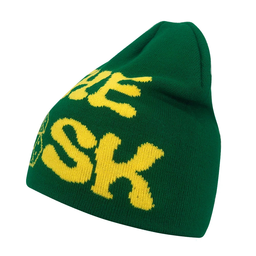 Bonnet jacquard Y2K – 100 motifs, taille unique