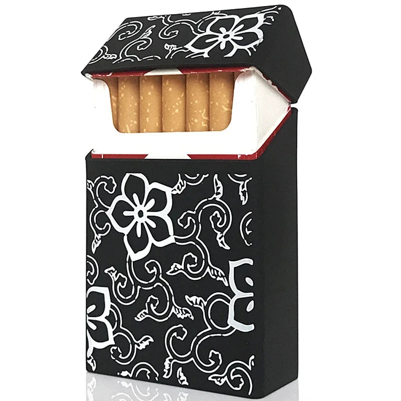 Etui à cigarettes en silicone – Motif crâne – Capacité 20 cigarettes