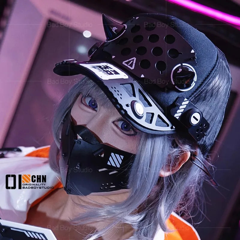 Accessoires cosplay cyberpunk – masque, armure