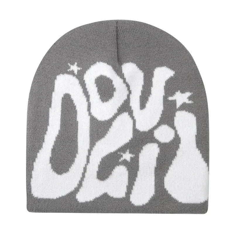 Bonnet jacquard Y2K – 100 motifs, taille unique