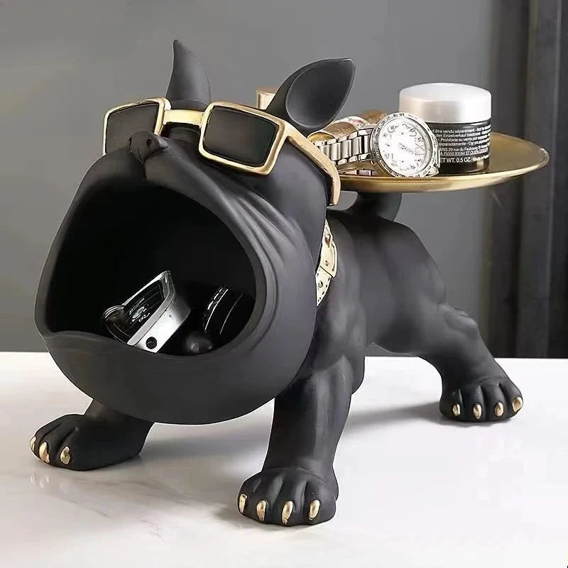 Figurine Chien Bouledogue – Déco Premium avec Rangement - LSDLBoutique