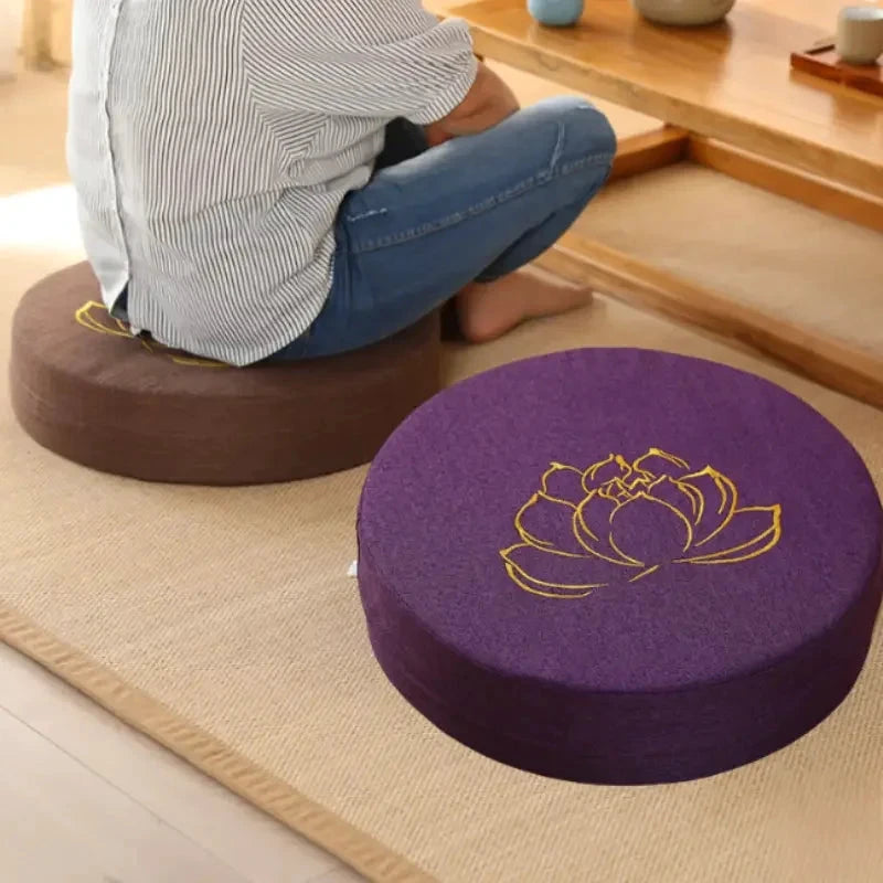 Coussin Lin Yoga et Méditation 40x6 cm