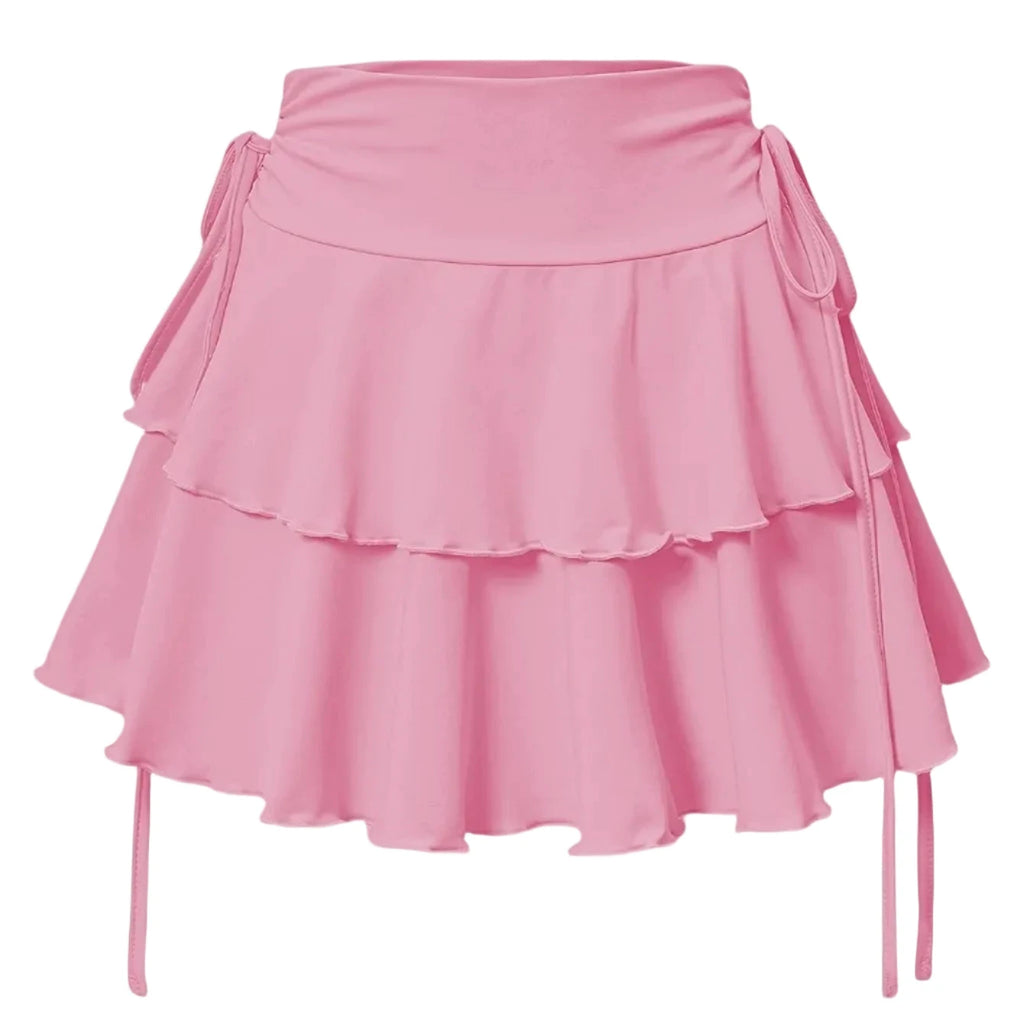 Jupe courte évasée à taille haute - LSDLBoutique