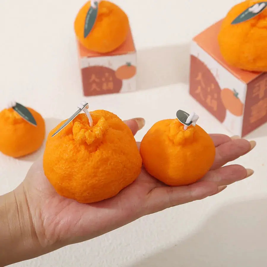 Bougie d'aromathérapie Orange laid de célébrité d'internet, cire de soja, cadeau créatif, accessoires de tournage,…
