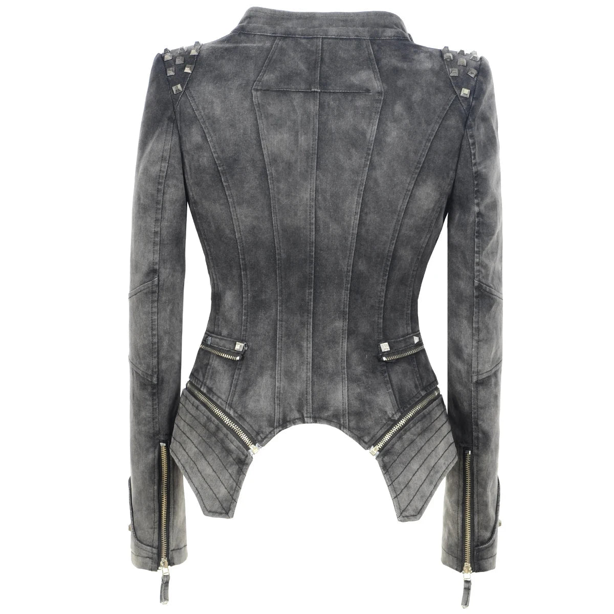 Veste Gothique en Denim Gris pour Femme - LSDLBoutique
