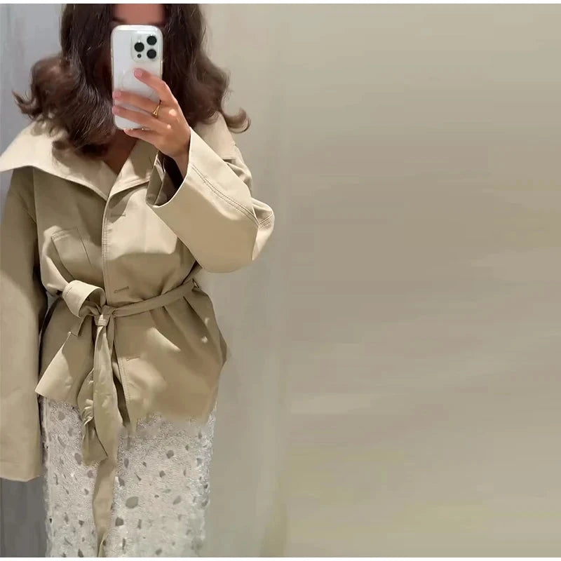 Veste pilote femme marron – Zip et revers - LSDLBoutique