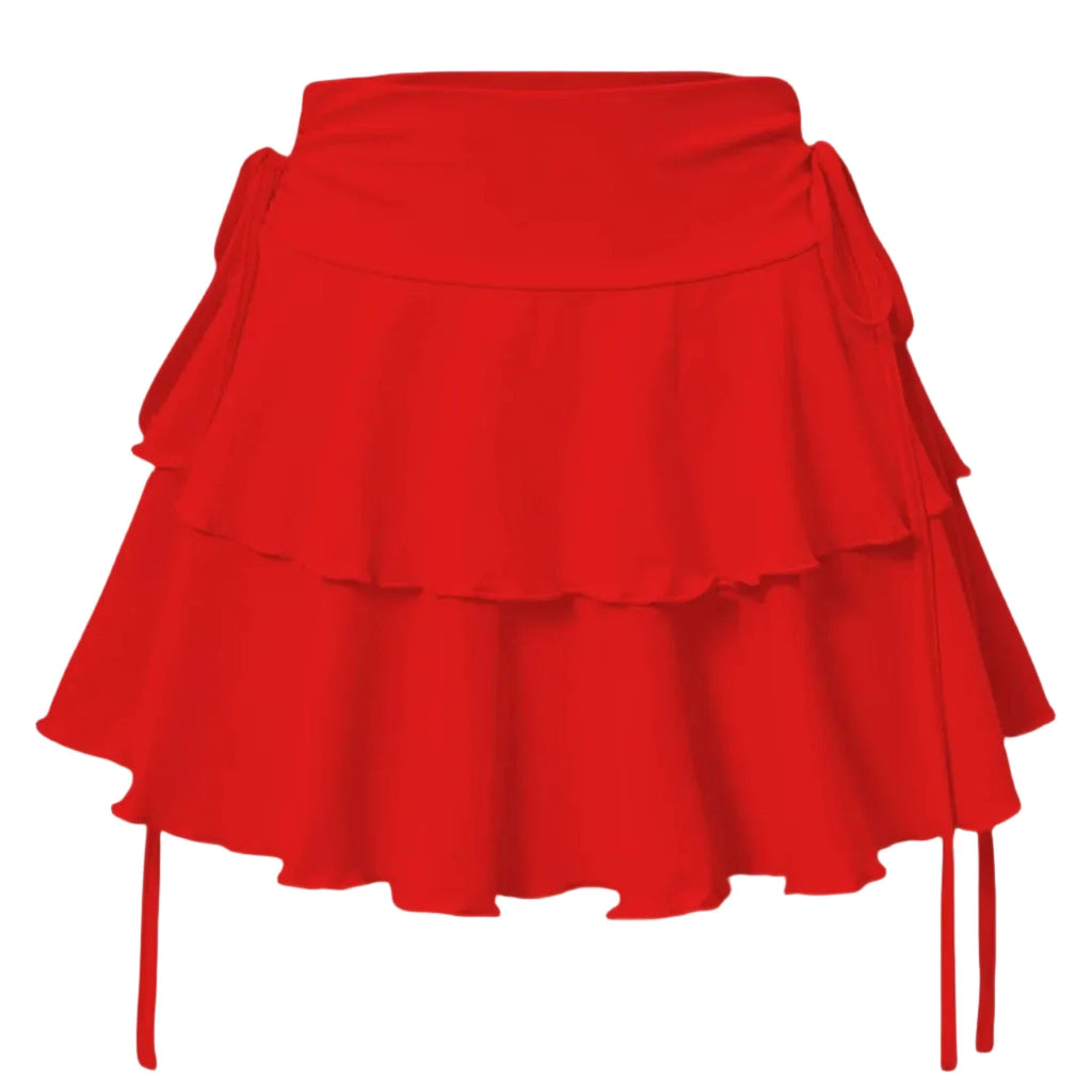 Jupe courte évasée à taille haute - LSDLBoutique