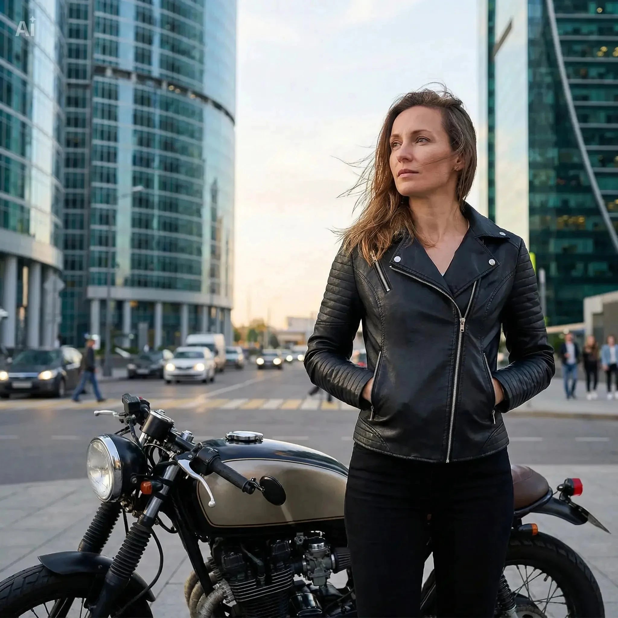 Veste Courte en Cuir Femme – Style Moto - LSDLBoutique