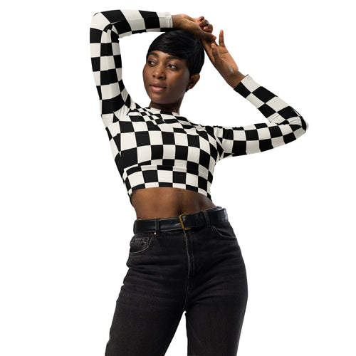 Les Secrets de Léa – Crop top manches longues recyclé – Ondine