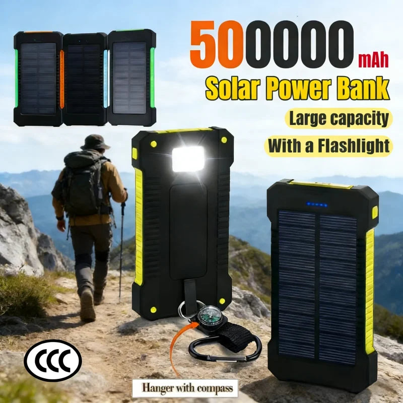 Batterie solaire étanche – Double USB et lampe de secours | Les Secrets de Léa