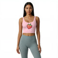 Les Secrets de Léa – Soutien-gorge de sport rose motif fraise – Berry - LSDLBoutique