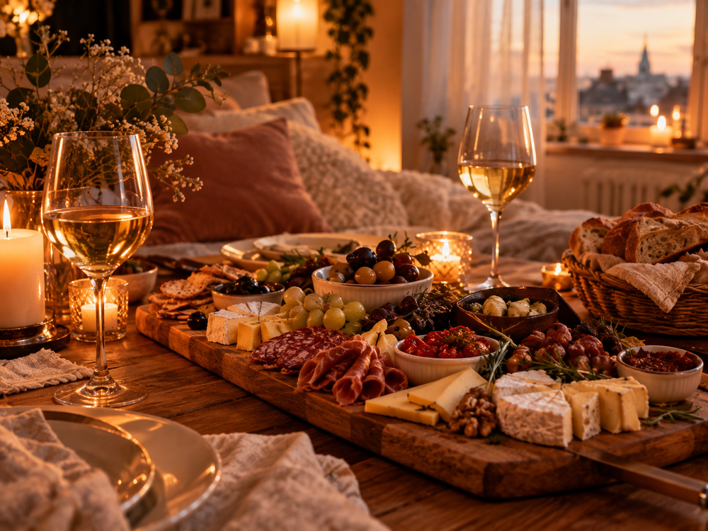 Un dîner simple mais soigné