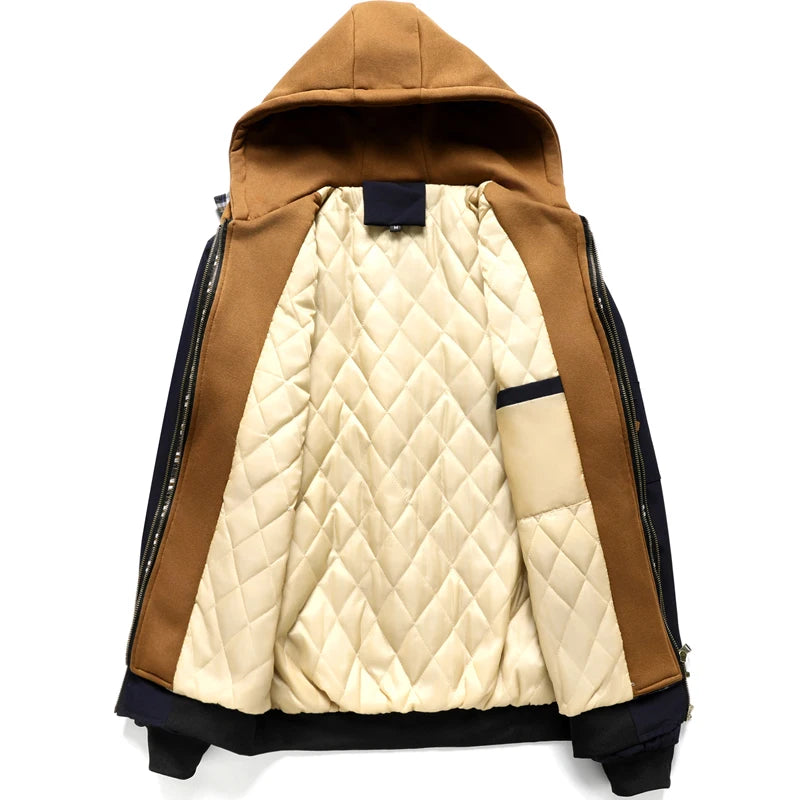 Blouson homme à capuche façon deux-pièces – 3 coloris – vue 2