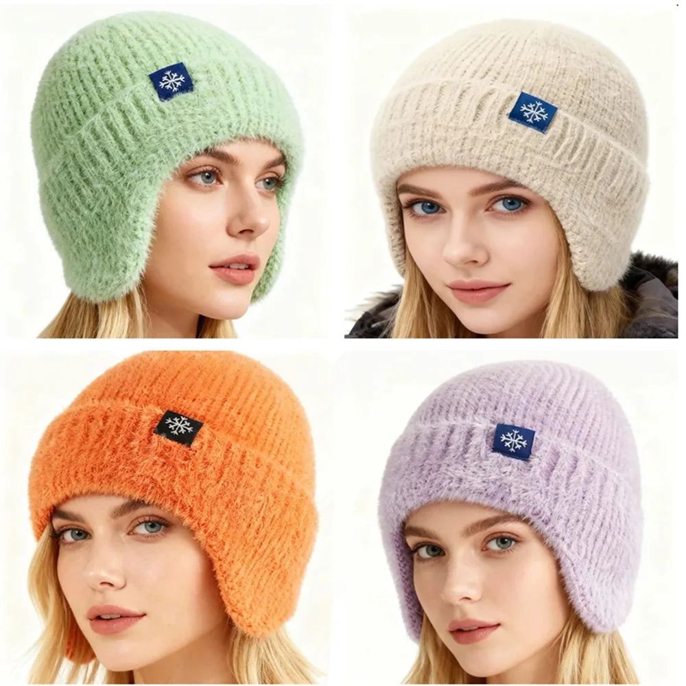 Bonnet cache-oreilles fausse fourrure – 5 coloris – vue 2 | Les Secrets de Léa