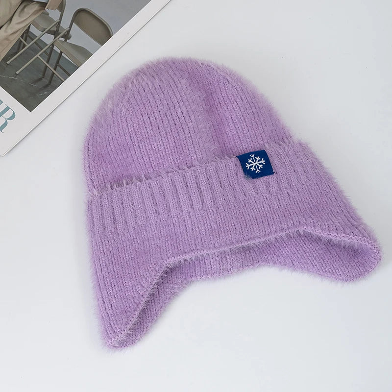 Bonnet cache-oreilles fausse fourrure – 5 coloris – vue 4 | Les Secrets de Léa