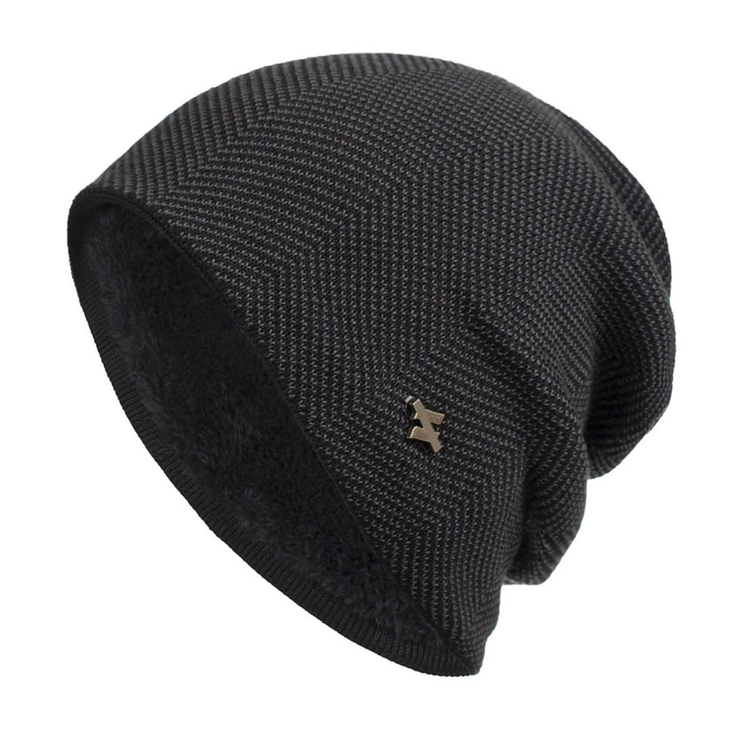 Bonnet doublé polaire – Maille chevrons, 55 à 60 cm – vue 6 | Les Secrets de Léa