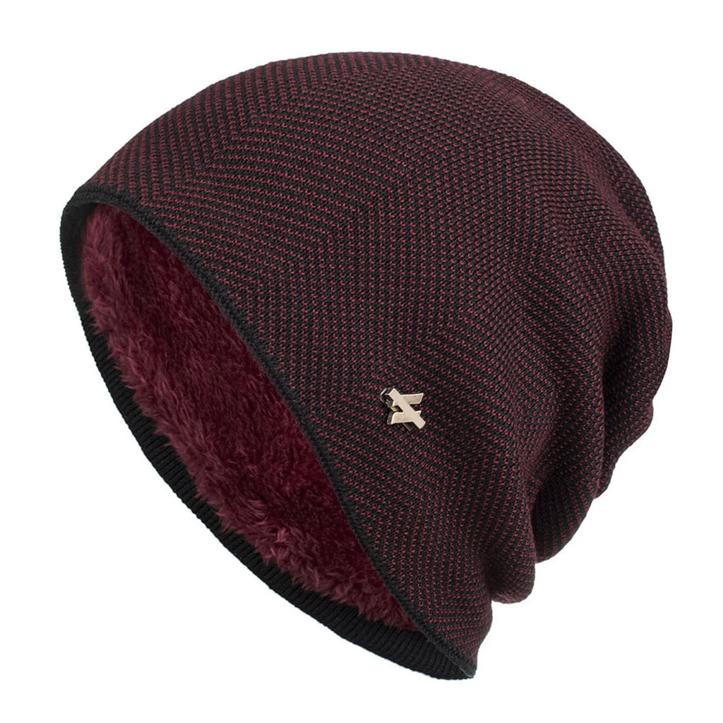 Bonnet doublé polaire – Maille chevrons, 55 à 60 cm – vue 8 | Les Secrets de Léa