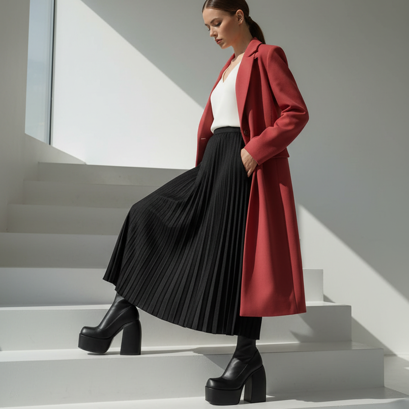 Bottines talon carré plateforme zip - Zapatos – vue 7 | Les Secrets de Léa
