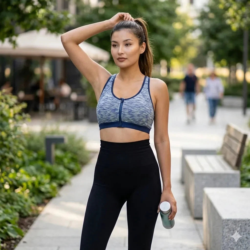Lot de 4 Brassières de Sport Zippées à Maintien Fort - LSDLBoutique