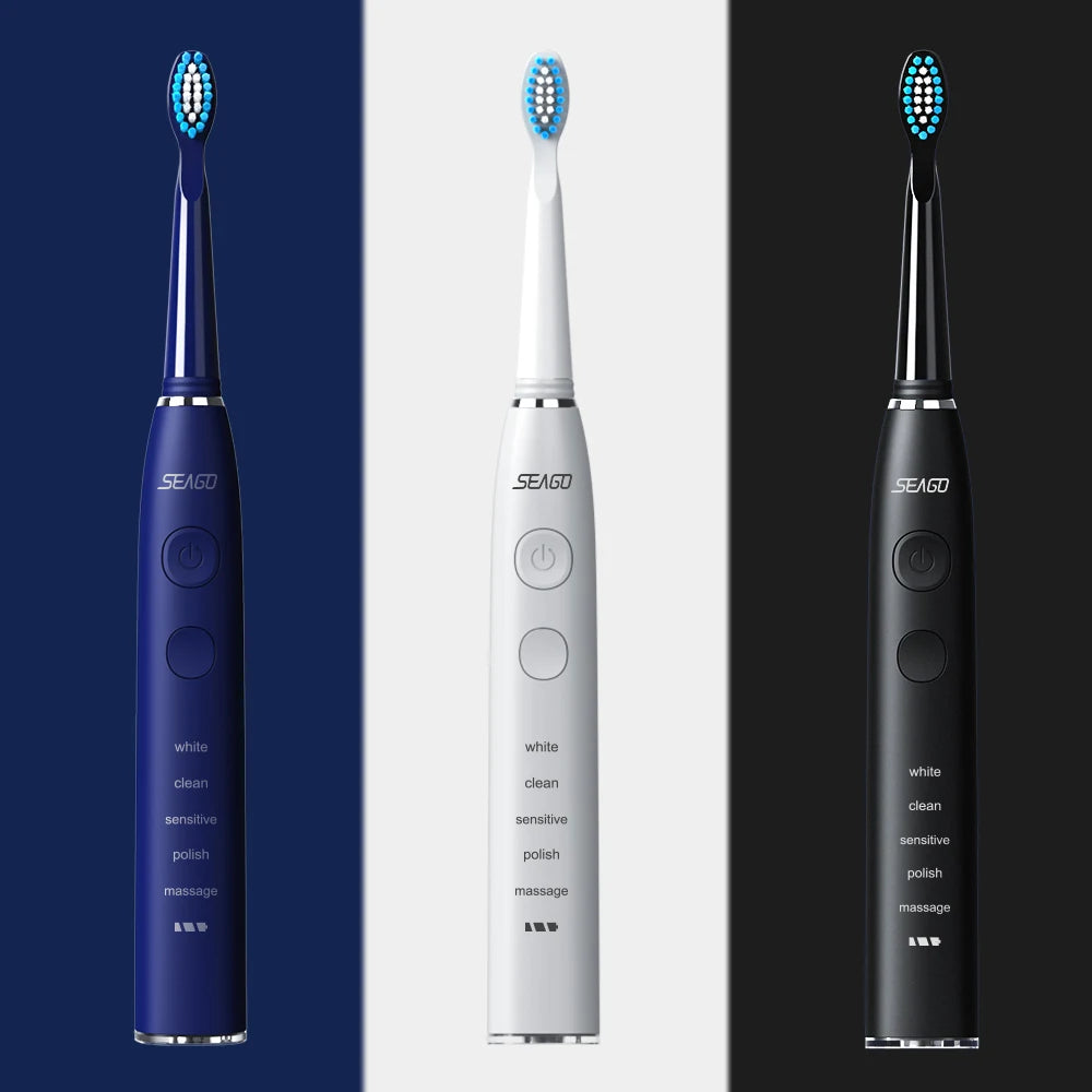 Brosse à dents électrique rechargeable USB – 5 modes – vue 7 | Les Secrets de Léa