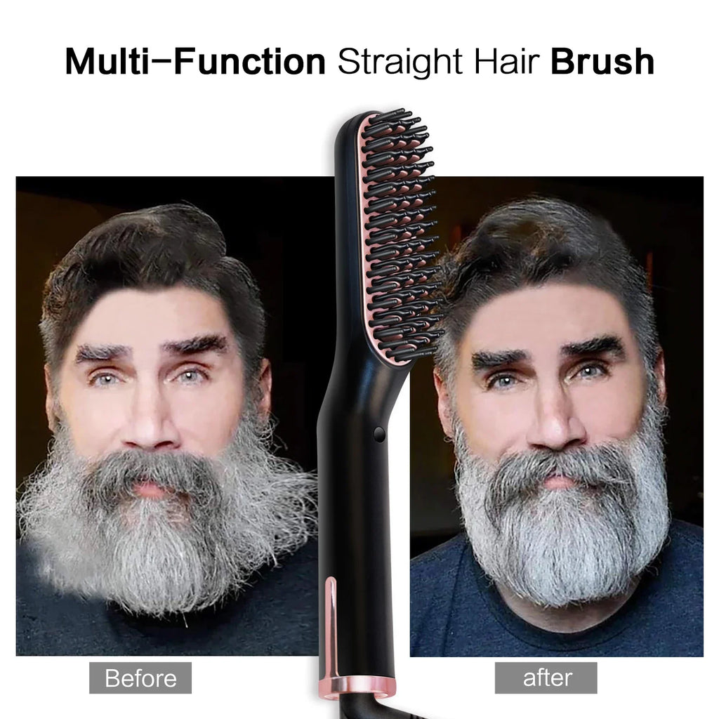 Brosse lissante chauffante pour barbe – Ions négatifs – vue 4 | Les Secrets de Léa