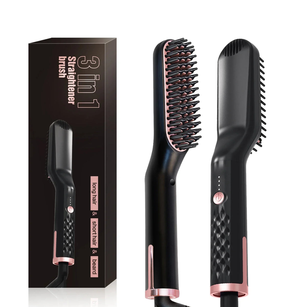 Brosse lissante chauffante pour barbe – Ions négatifs – vue 8 | Les Secrets de Léa